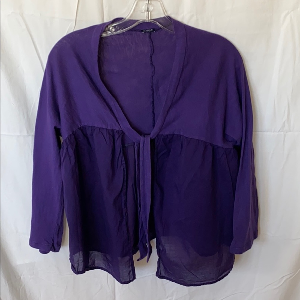 Splendid small purple cardigan